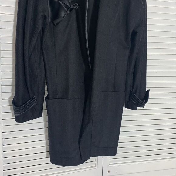 Vintage Jurgen Weiss Gray New Wool Cashmere Button Down Blazer Jacket Size 8 - Picture 3 of 16